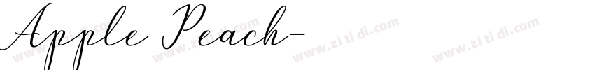 Apple Peach字体转换 Apple Peach字体转换